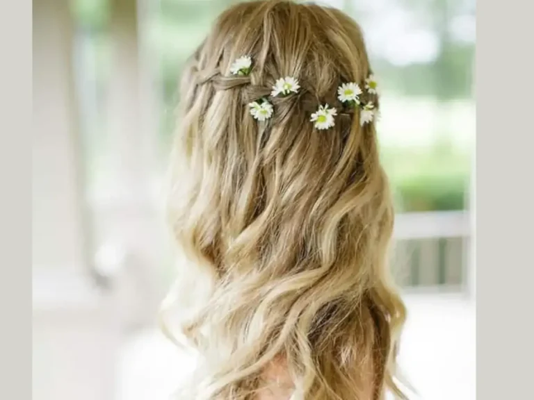 trenza cascada para primera comunion