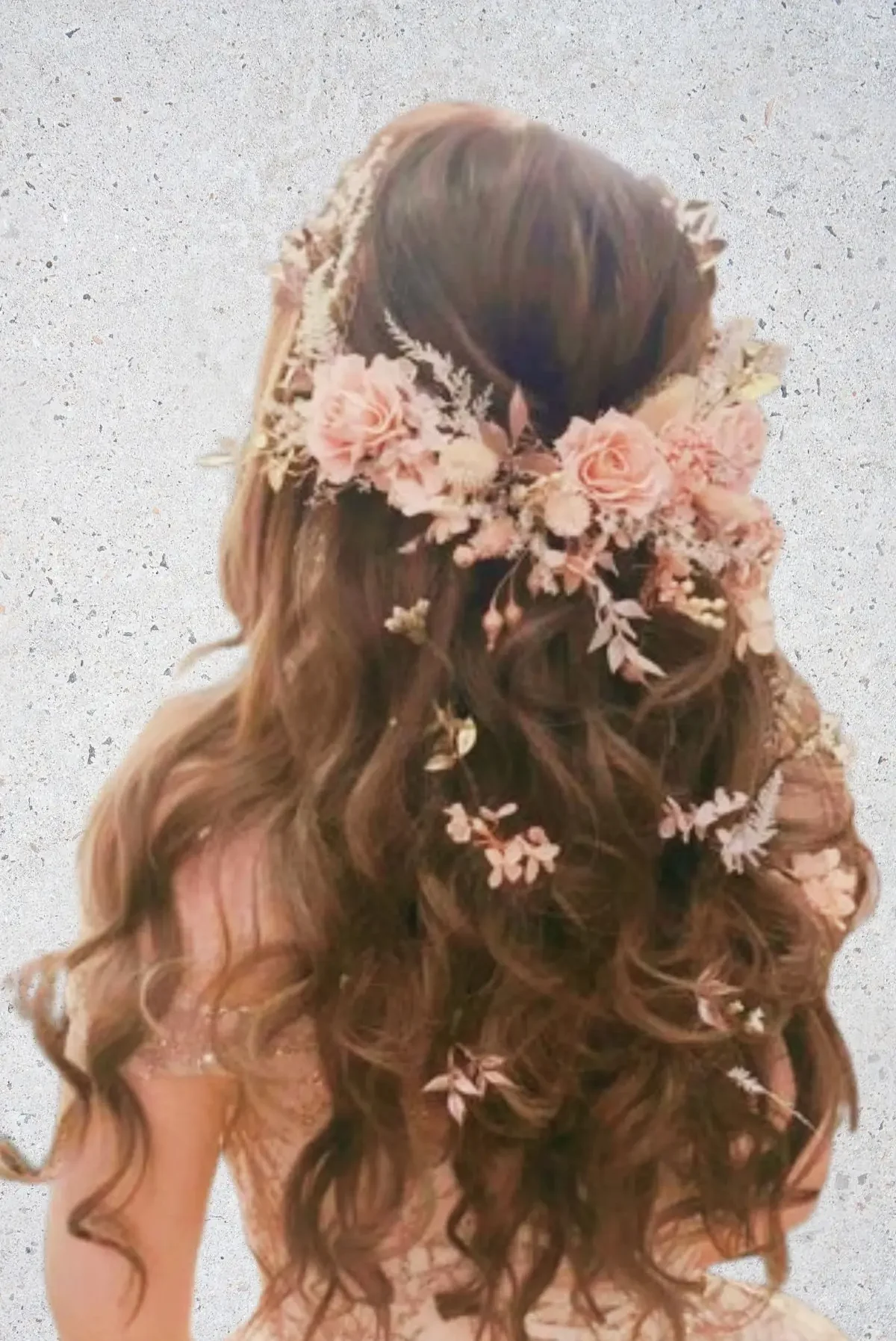 #12 medio recogido abundante floral